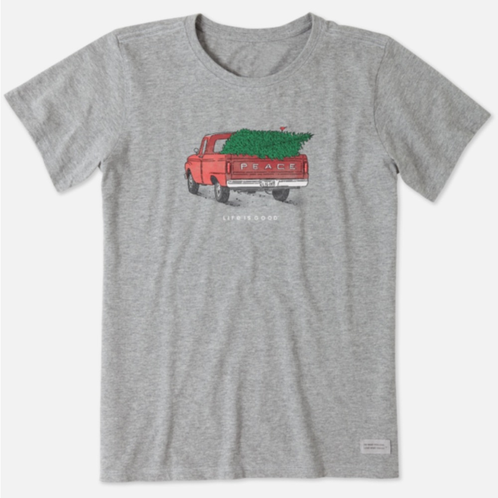 Life Is Good Christmas peace truck, women’s XS
